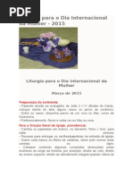 Liturgia Para o Dia Internacional Da Mulher