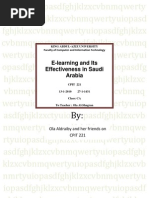 Download E-Learning and Its Effectiveness in Saudi Arabia by LooleeD SN27032197 doc pdf