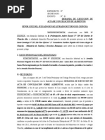 ModeMODELO DEMANDA DE EJECUCION DE ACTA DE CONCILIACION DE ALIMENTOSlo Demanda de Ejecucion de Acta de Conciliacion de Alimentos