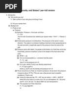 Lab 4: Fluids, Viscosity, and Stokes' Law - Full Version