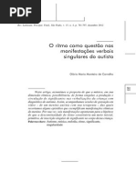 o Ritmo Como Questão Na Manifestações
