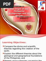 Download Lesson II - The Origin of the Philippine Archipelago and Its People by marygracepronquillo SN270345430 doc pdf