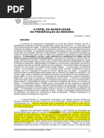 MAROEVIC O Papel Da Musealidade