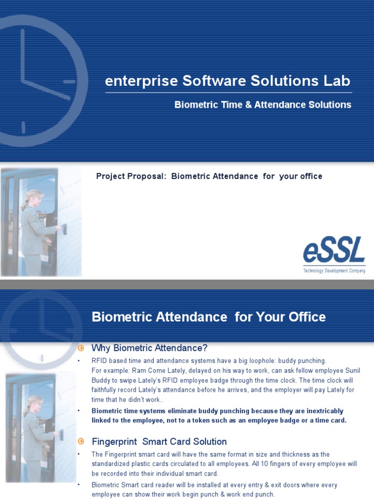 Biometric Attendance Solutions Proposal | PDF