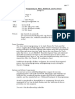 Bis 1001 - Programming For Iphone, Ipod Touch, and Ipad Devices