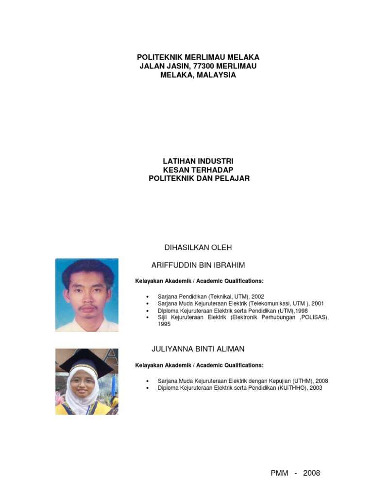 Latihan Industri Kesan Terhadap Politeknik Dan Pelajar Pdf