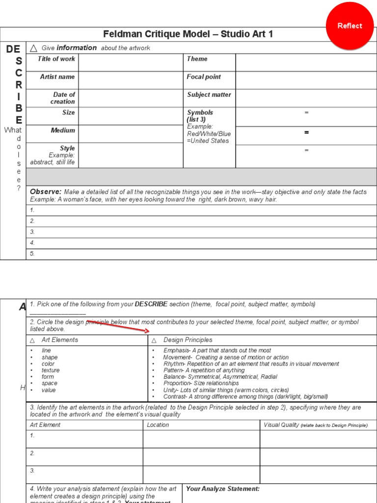 Art Critique Guide for Students | PDF | Teaching Methods & Materials