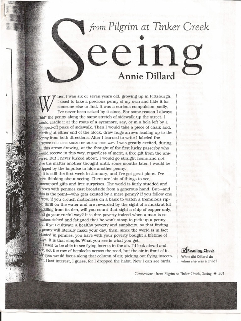 Seeing - Annie Dillard | Nature