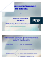 Synthesis Mechanism of Nanowires and Nanotubes