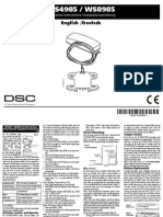 DSC Ws8985 Flood Sensor - Eng - Ger