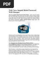 Download Trik Cara Ampuh Bobol Password WiFi Hotspot by Puji Siswanto SN270361735 doc pdf