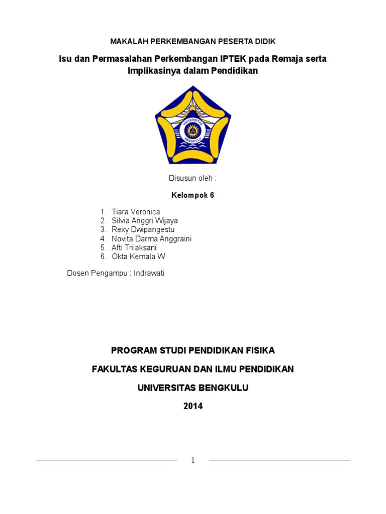 Makalah Perkembangan Peserta Didik