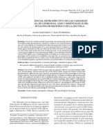 Análisis Diferencial Retrospectivo de Las Variables de Salud Mental en Lesbianas, Gais y Bisexuales (LGB) Víctimas de Bullying Homofóbico en La Escuela