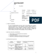 SYLLABUS. Emprendimiento Comercial I.2015