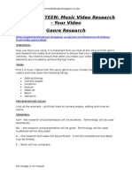Task 14 - Genre Research