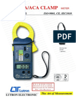 Clamp multímetro 1000A DCA/ACA