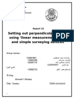 Setting Out Perpendicular Lines by Using 'Linear Measurement Tools' and Simple Surveying Devices