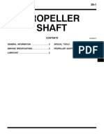 Mitsubishi Pajero Workshop Manual 25 - Propeller Shaft