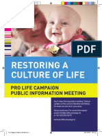 Pro Life Campaign Leaflet for Meetings