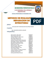 METODOS DE EVALUACION Y REPARACION DE ESTRUCTURAS Trabajo PDF