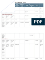 Kalender Kegiatan UM UGM 2013