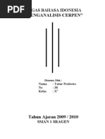Download Tugas Bahasa Idonesia menganalisis Cerpen by Kanaganet SN27039900 doc pdf