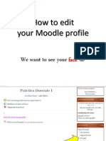 How to Edit You Moodle Profile