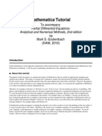 Mathematica Tuturial