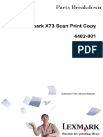 Lexmark X73 Scan Print Copy-4402 - X73