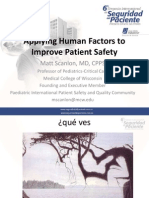 Importancia Factores Humanos Seguridad Paciente