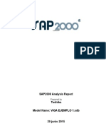 SAP2000 Analysis Report Toshiba Model Name: VIGA EJEMPLO 1.sdb