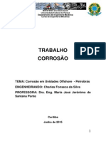 Corrosão em Unidades Offshore