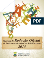 Manual de Redação 0ficial Pbh - 2014