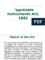 Negotiable Instruments Act, 1881