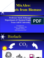 Holtzapple Biomass Fuel Presentation