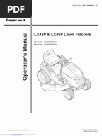 TORO LX460 SERVICE MANUAL