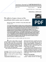 The Effects of Space Closure of The Mandibular First Molar Area in Adults PDF