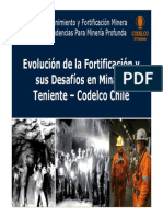 Evolución Fortificación Mina El Teniente, Chile