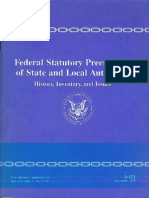 Federal Statutory Preemption of State and Local Authority