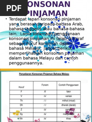 Bm Konsonan Pinjaman Pdf