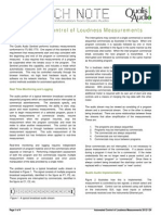 Automated Control of Loudness Measurements