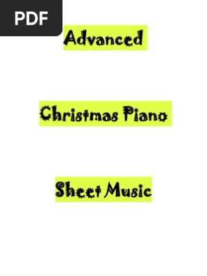 Advanced Christmas Piano Sheet Music