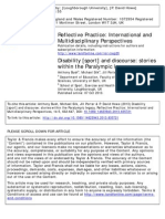 Bush, A. Et Al (2013) Disability (Sport) and Discourse - Stories Within The Paralympic Legacy