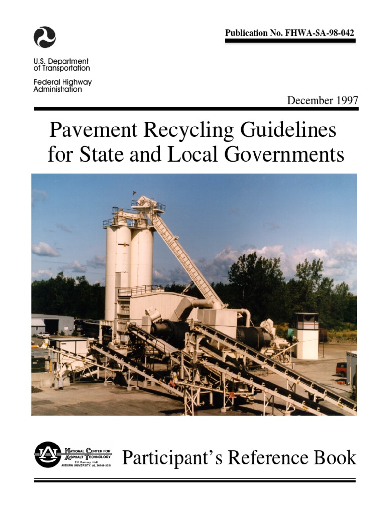 Pavement Recycling Guidelines For State and Local Governments | PDF