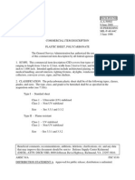 MilSpec Aa59502 - Plastic Sheet - Polycarbonate