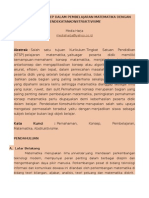 Pemahaman Konsep Dalam Pembelajaran Matematika Dengan Pendekatankonstruktivisme