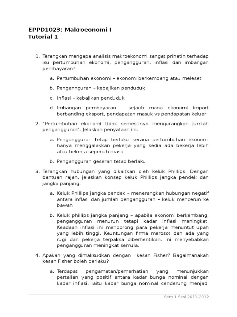 Ekonomi Sem 3 Pdf
