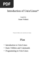 Introduction of Unix/Linux : Anant Vishnoi