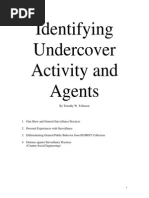 Identifying Undercover Activity and Agents