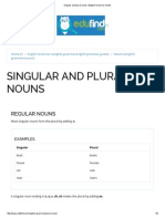 Singular and Plural Nouns 